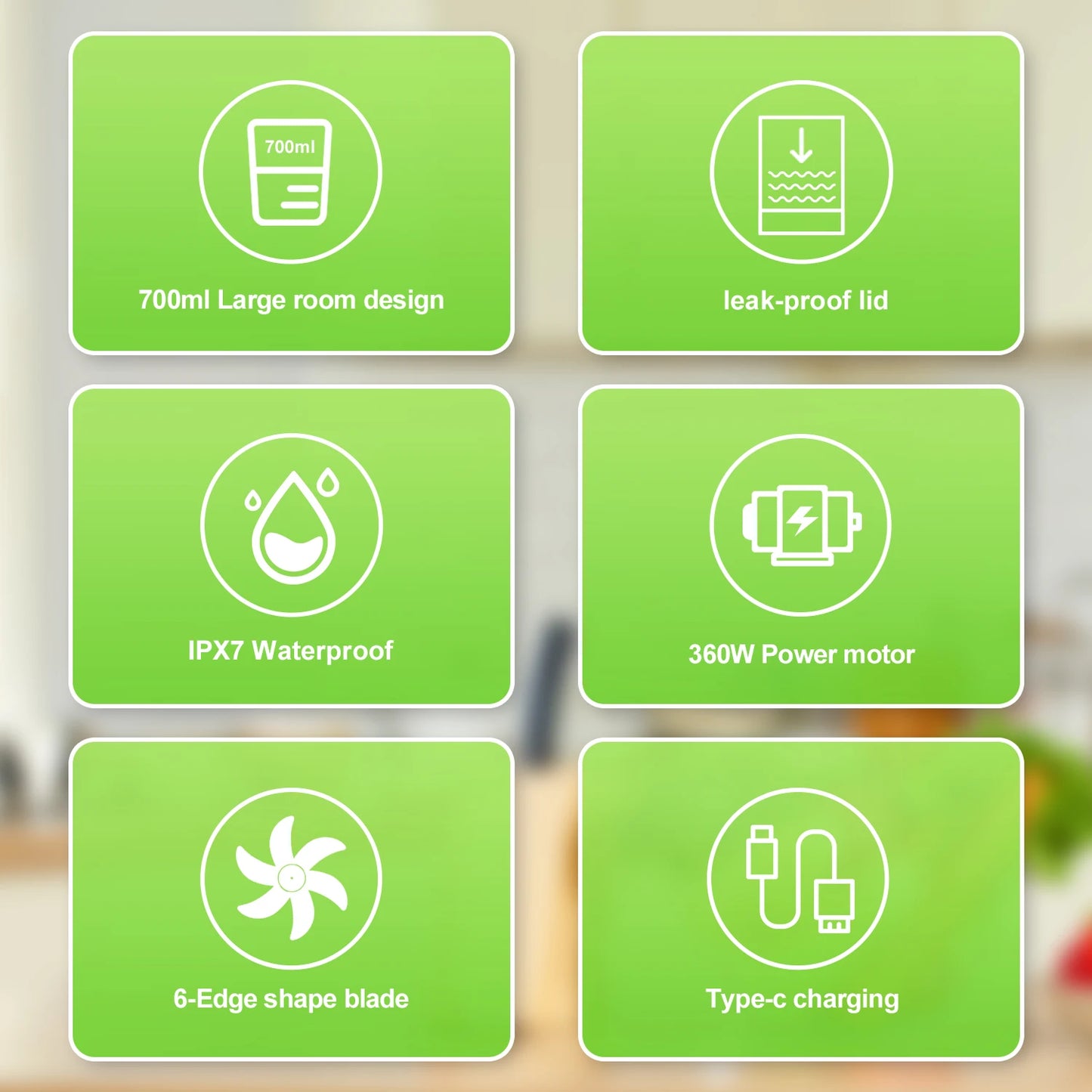 SmoothieMate PowerBlend 700 Portable Blender