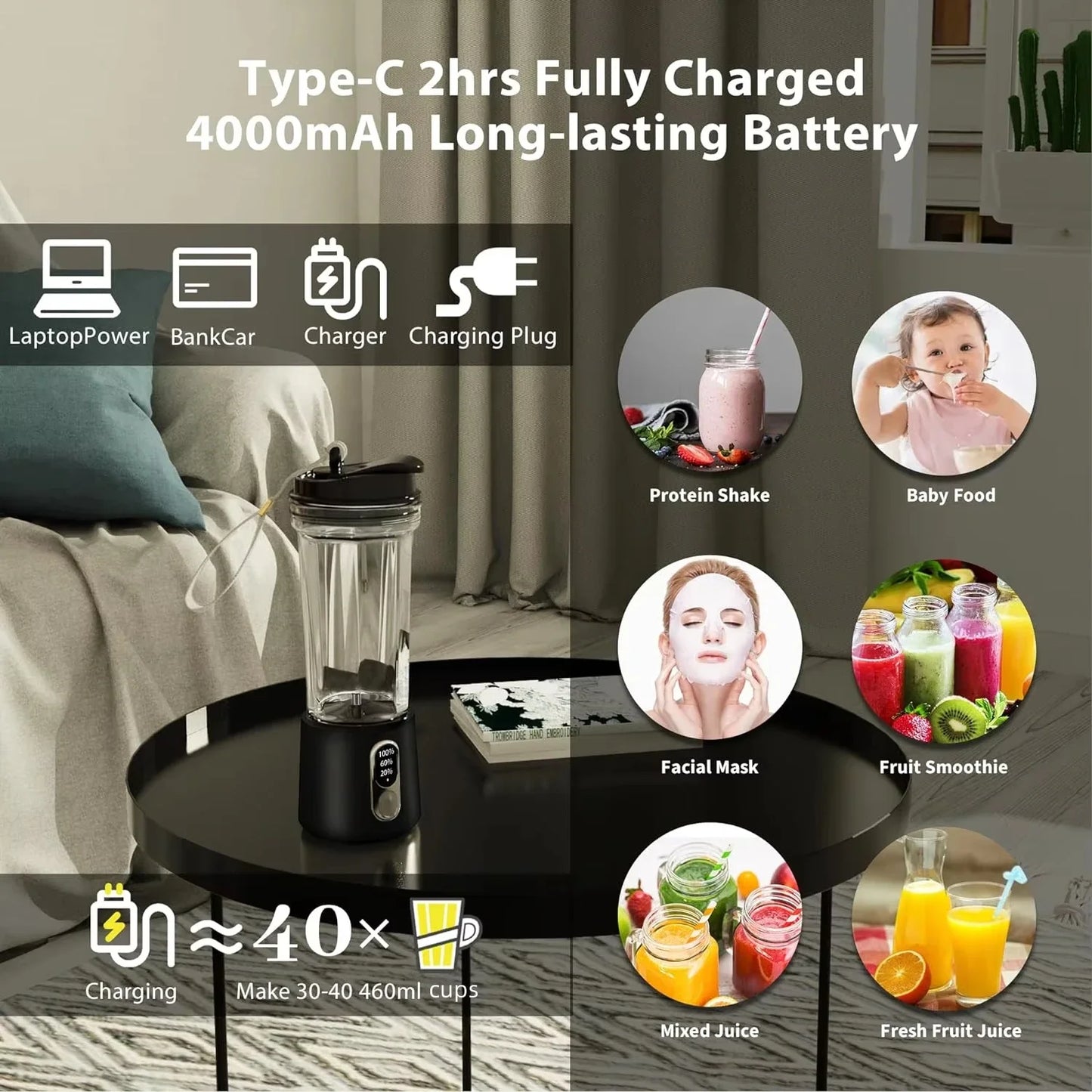 SmoothieMate GoBlend 300 Portable Juicer