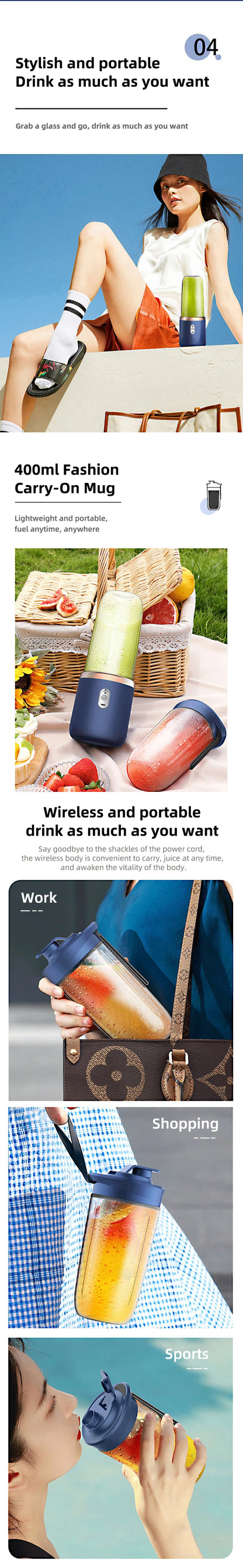 SmoothieMate Portable Juicer Cup