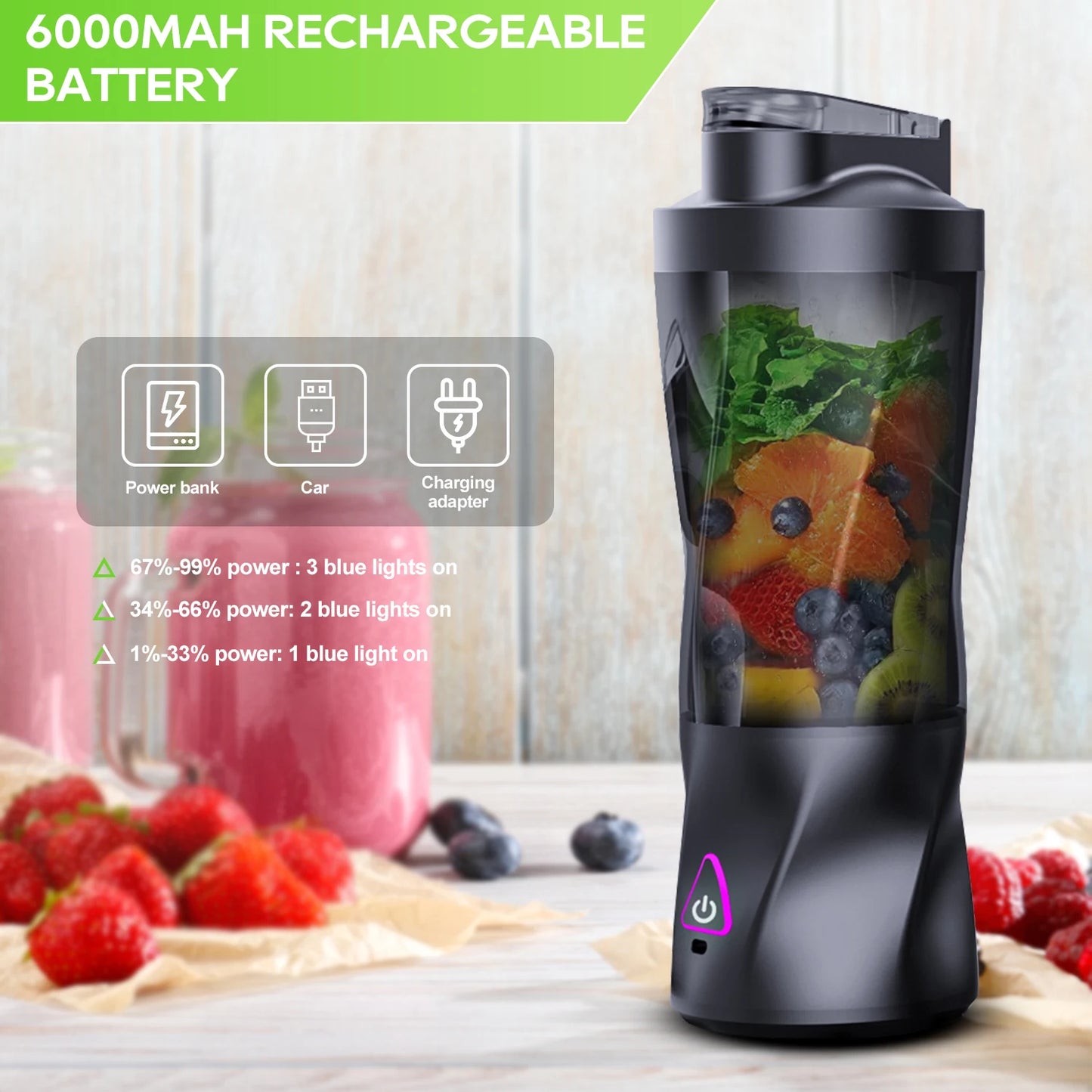 SmoothieMate PowerBlend 700 Portable Blender